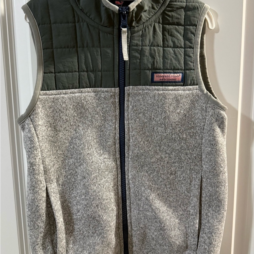 Vineyard Vines Green and Gray Kids Vest